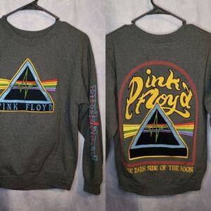 Pink Floyd Embroidered Dark Side Of The Moon Crewneck Sweatshirt